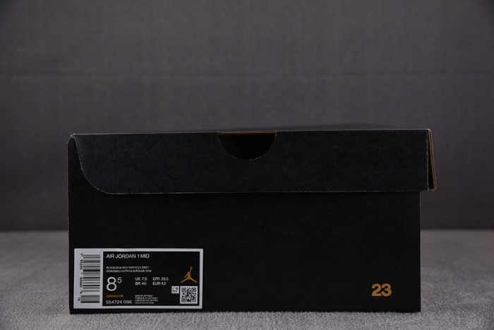 Air Jordan 1 Mid Shadow Red 554724-096