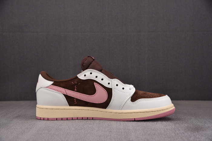 travis scott x air jordan 1 low og “dark pony/pink oxF0rd”  dz4137-206