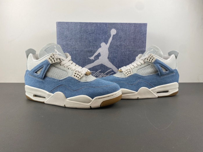 air jordan 4 retro tex De*1m worn blue (women