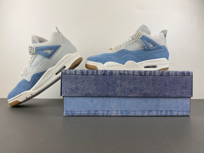 air jordan 4 retro tex De*1m worn blue (women