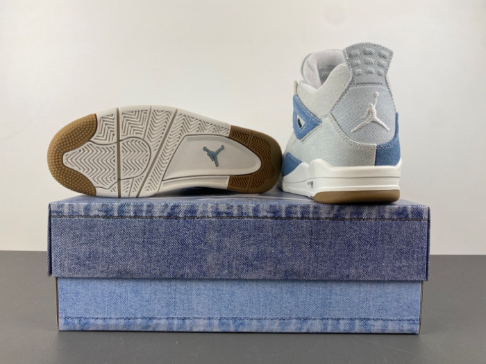 air jordan 4 retro tex De*1m worn blue (women