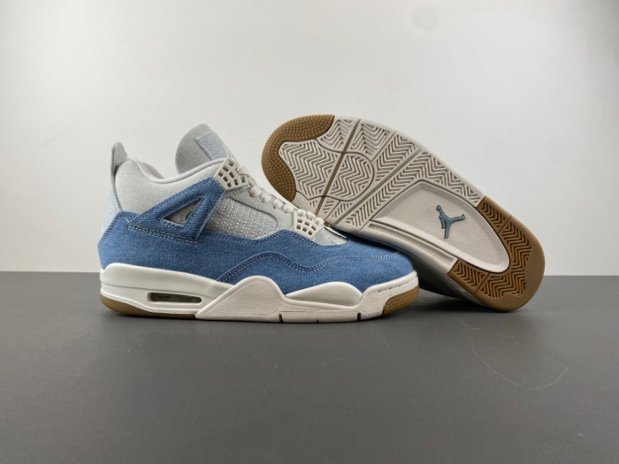 air jordan 4 retro tex De*1m worn blue (women