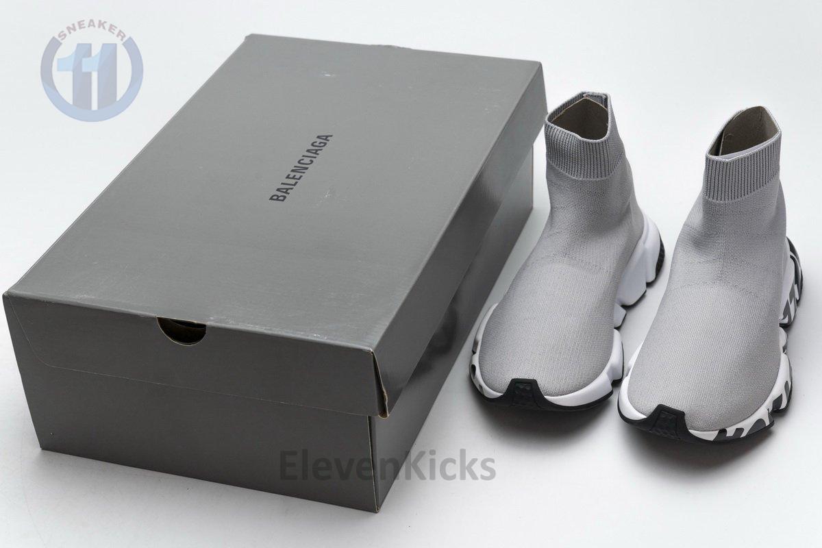 Ba*len*cia*ga stretch mesh high top sneaker grey