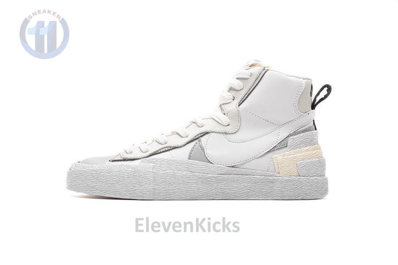 BV0072-100 Sacai x Nike Blazer Mid White Grey