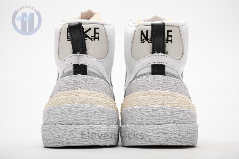 BV0072-100 Sacai x Nike Blazer Mid White Grey