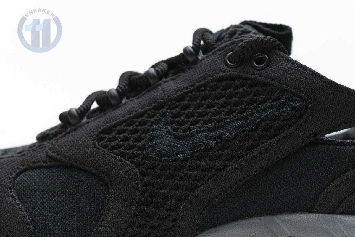 CQ5486-001 Stussy x Nike Air Zoom Spiridon Cage 2 Black Cool Grey