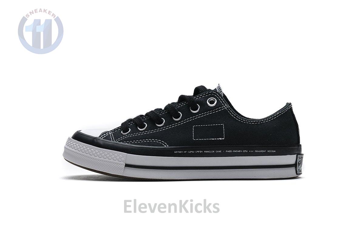 161209C Fragment x Moncler Converse CTAS LIFT OX Black White