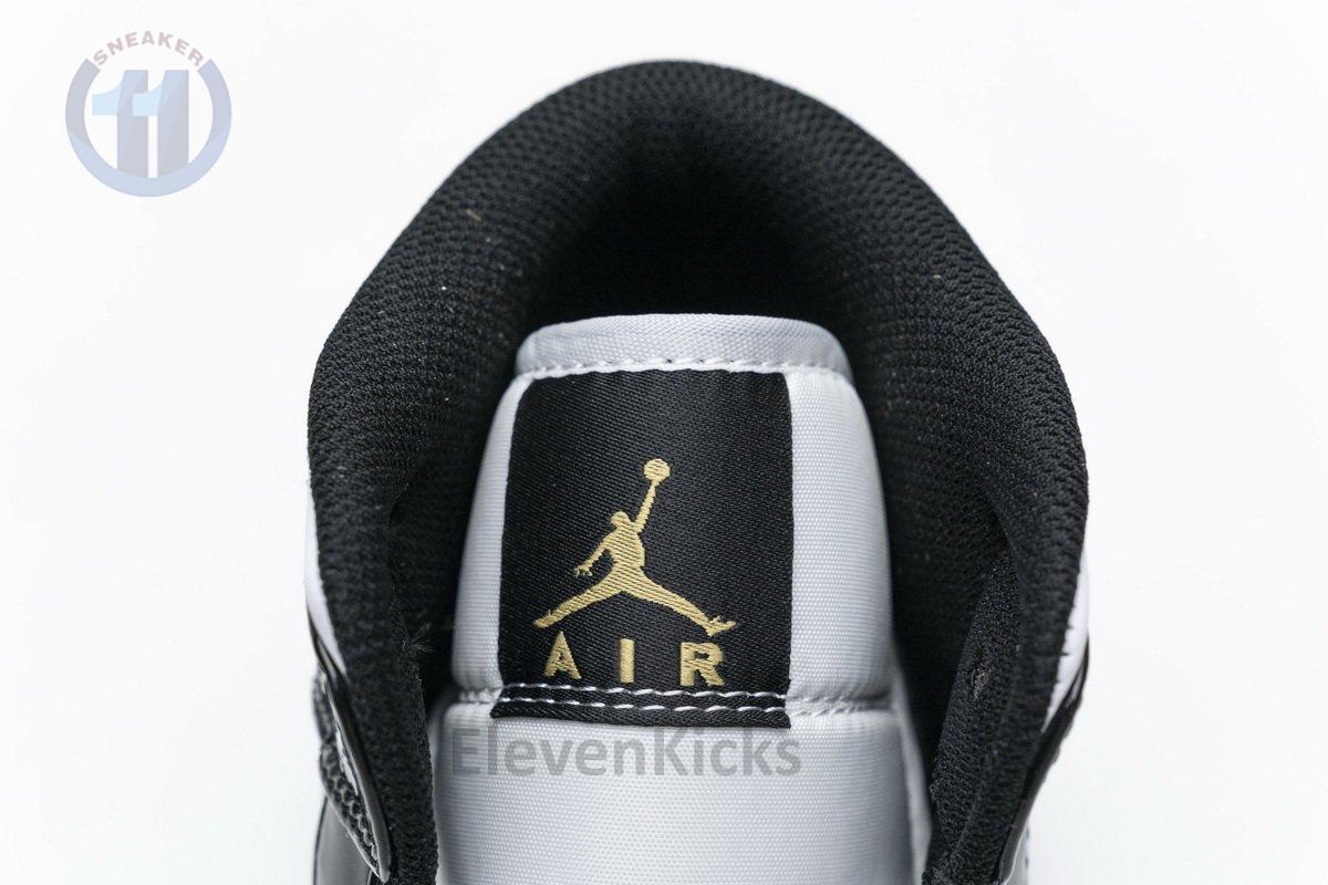 852542-007 Air Jordan 1 Mid Gold Patent Leather