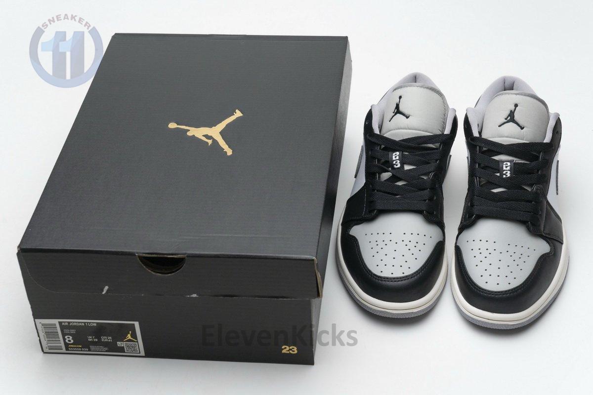 553558-039 Air Jordan 1 Low Light Smoke Grey