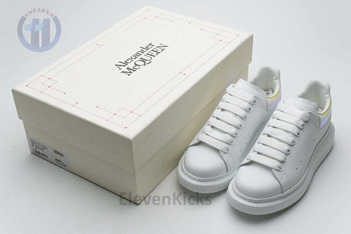 462214 WHGP7 9001 Alexander McQueen Sneaker White Orange Laser