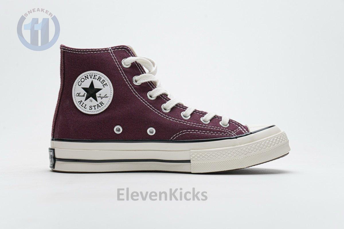 162051C Converse Chuck 70 HI Dark Burgundy Black Egret