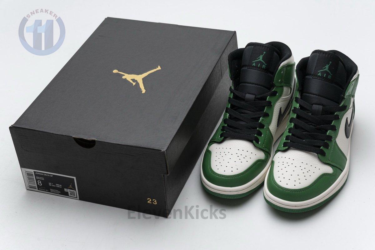 852542-301 Air Jordan 1 Mid Pine Green