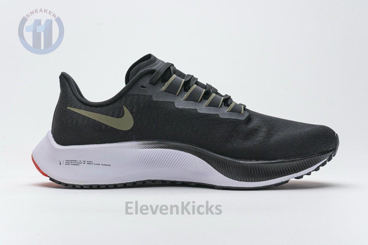 BQ9646-004 Nike Air Zoom Pegasus 37 Black Medium Olive Aqua