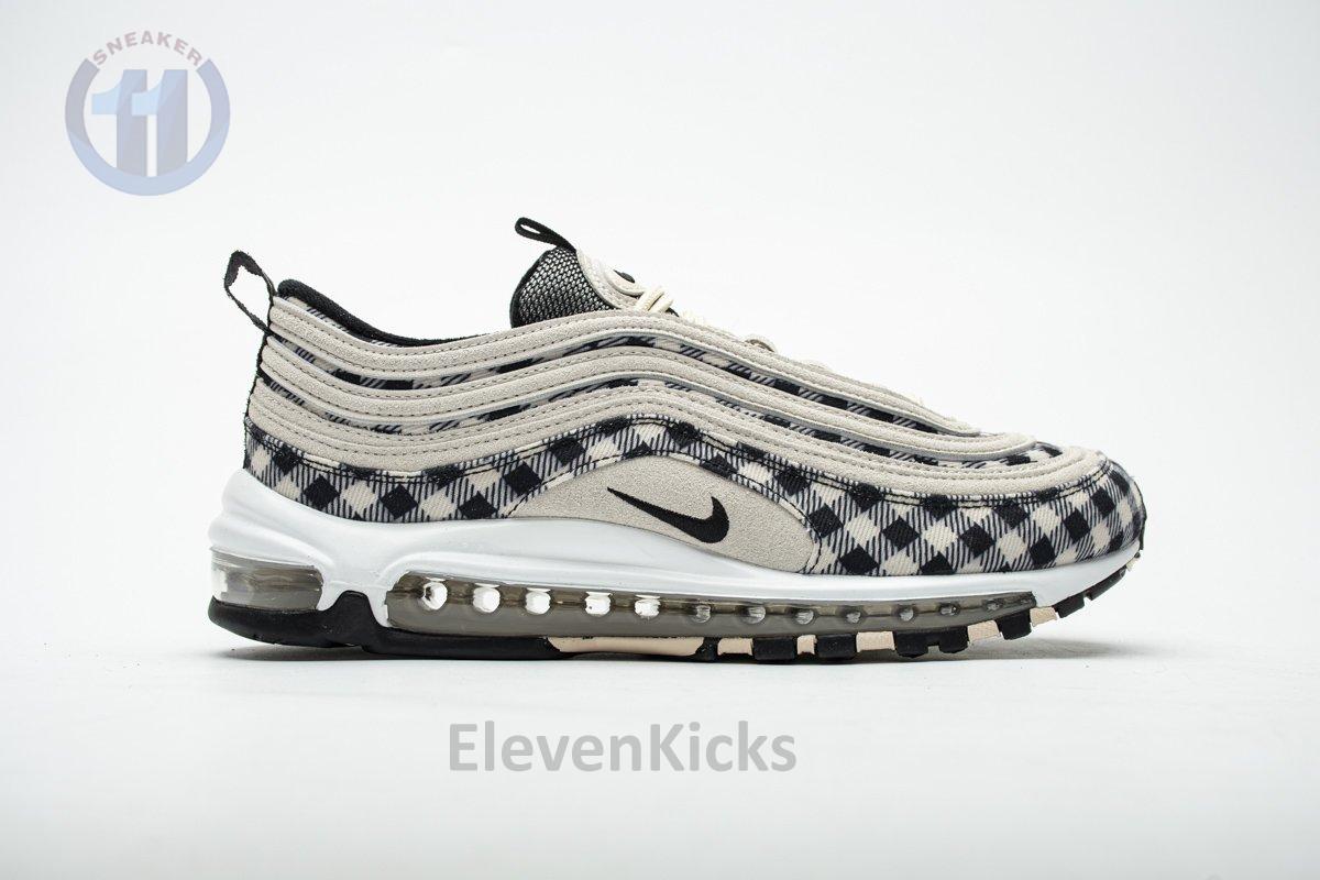 312834-201 Nike Air Max 97 Premium Plaid Light Cream