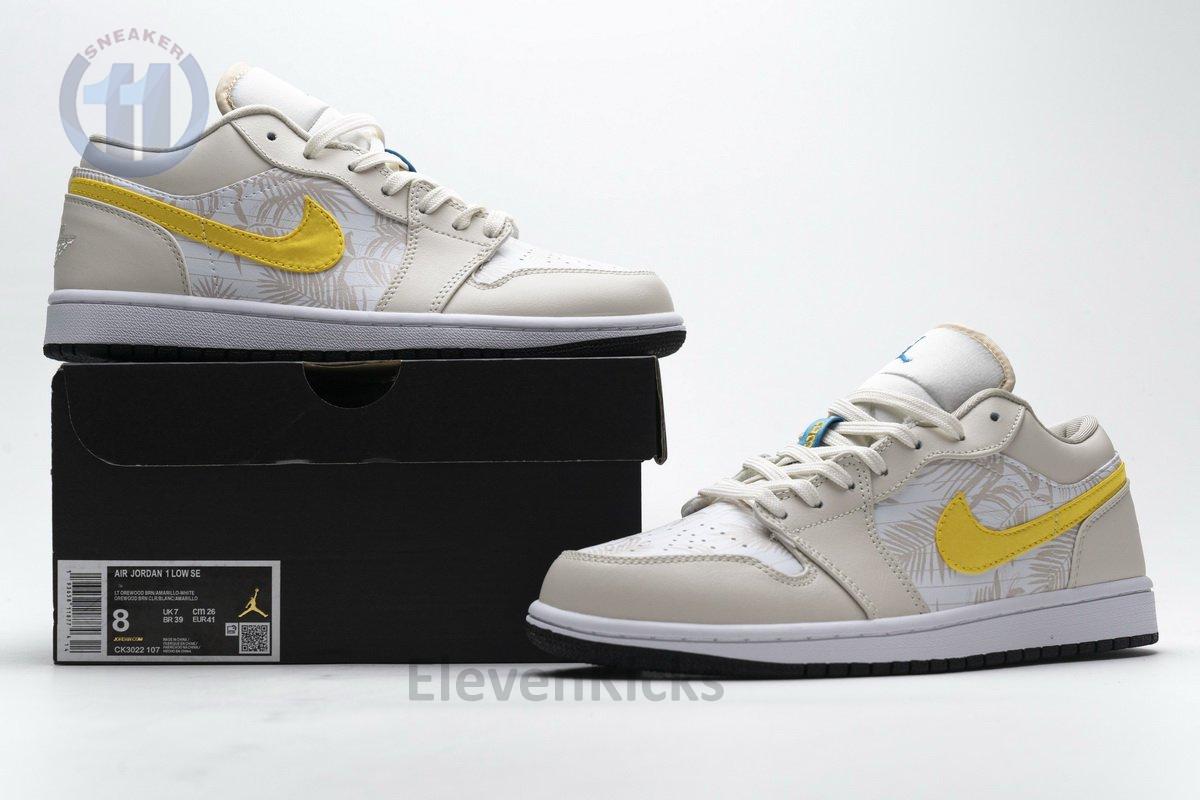 CK3022-107 Air Jordan 1 Low Palm Tree