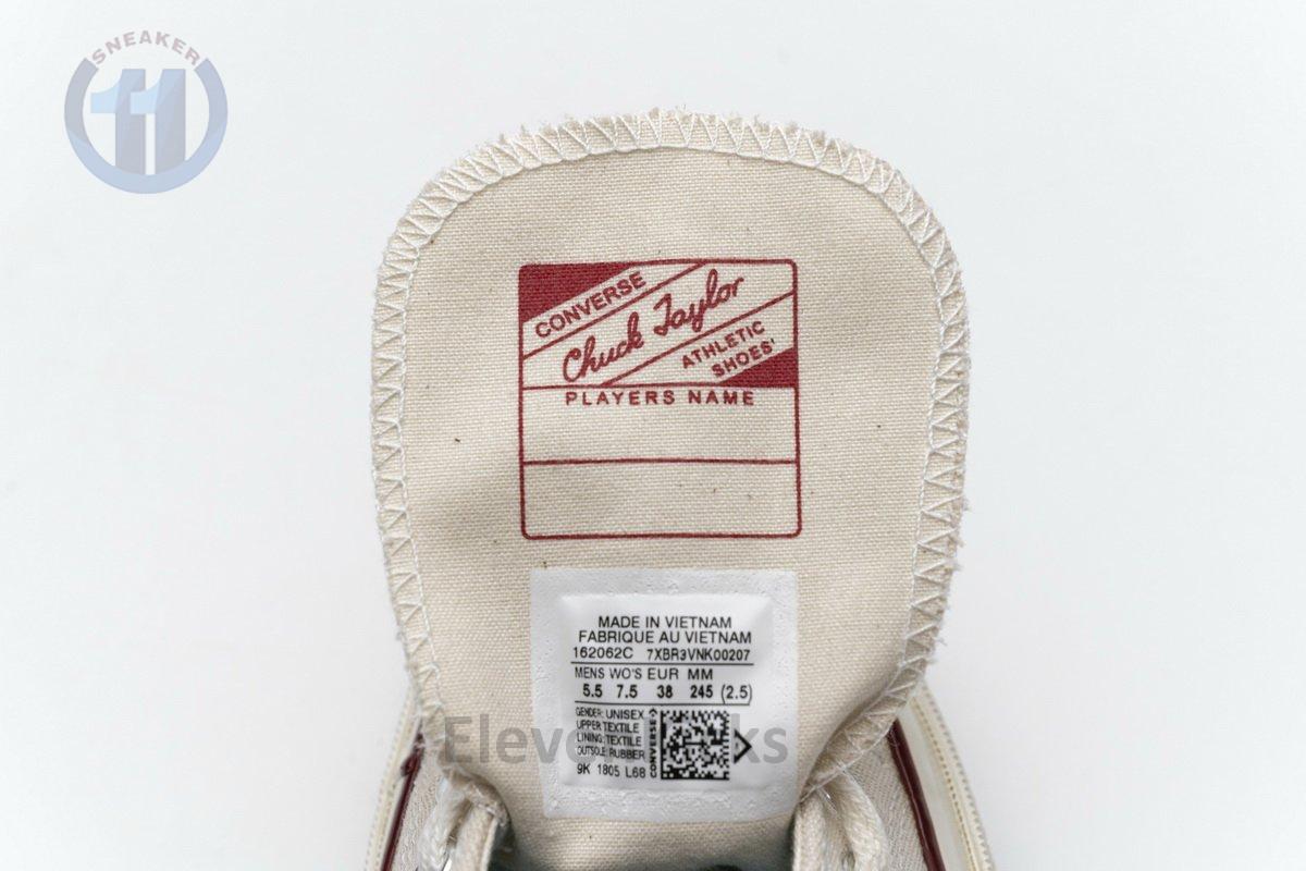 162062C Converse Chuck 70 OX Parchment Garnet Egret