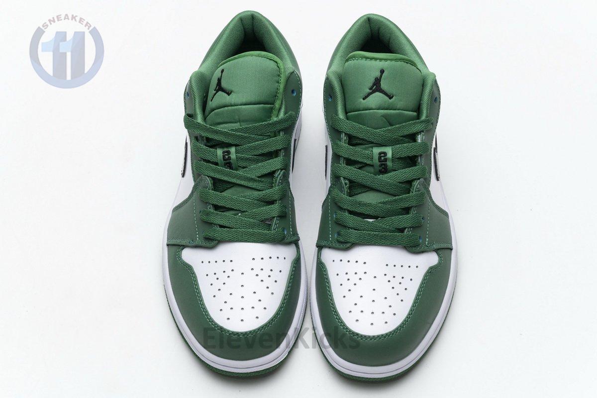 553558-301 Air Jordan 1 Low Pine Green
