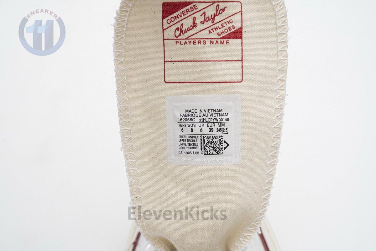 162056C Converse Chuck 70 HI White Garnet Egret