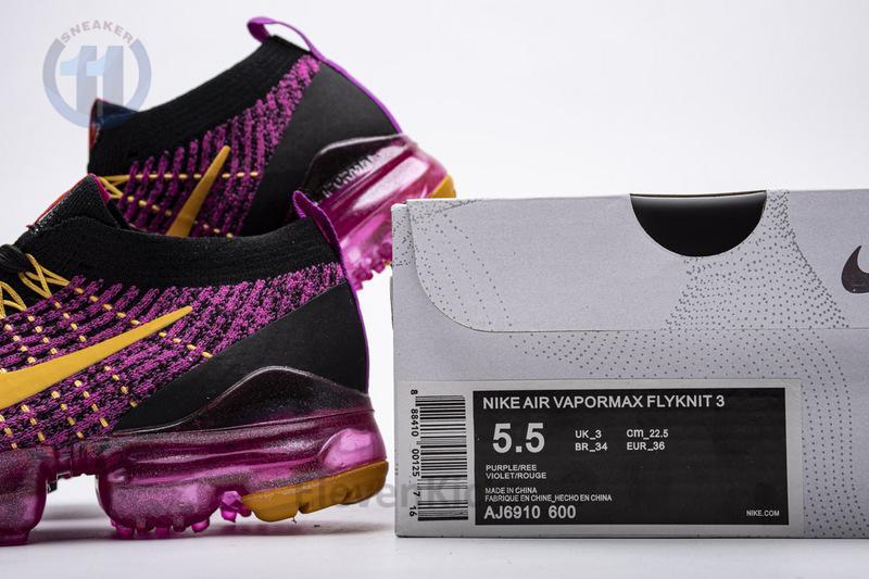 Nike Air VaporMax Flyknit 3.0 2019 Fuchsia Orange Black AJ6910-600
