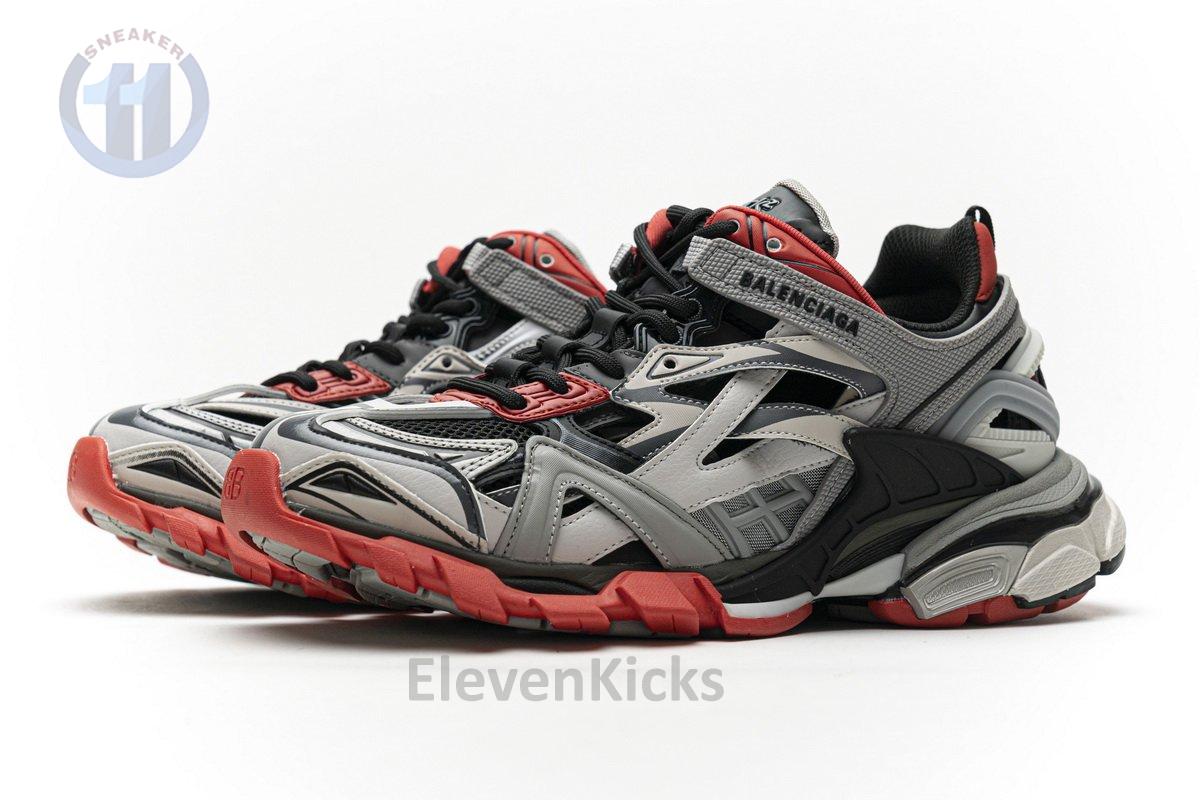 570391 W2GN3 1003 Blenciaga Track 2 Sneaker Grey Red