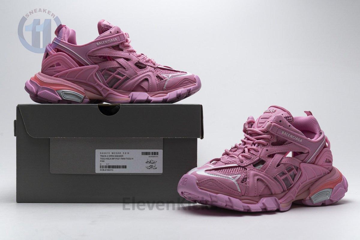 568615 W2GN5 5816 Blenciaga Track 2 Sneaker Pink