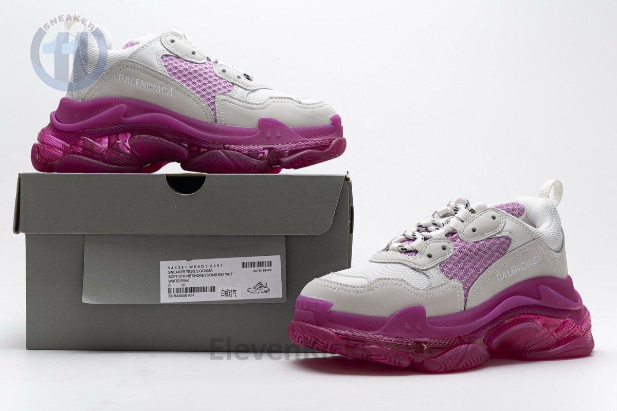 544351 w09o1 2281 Ba*len*cia*ga triple s white pink