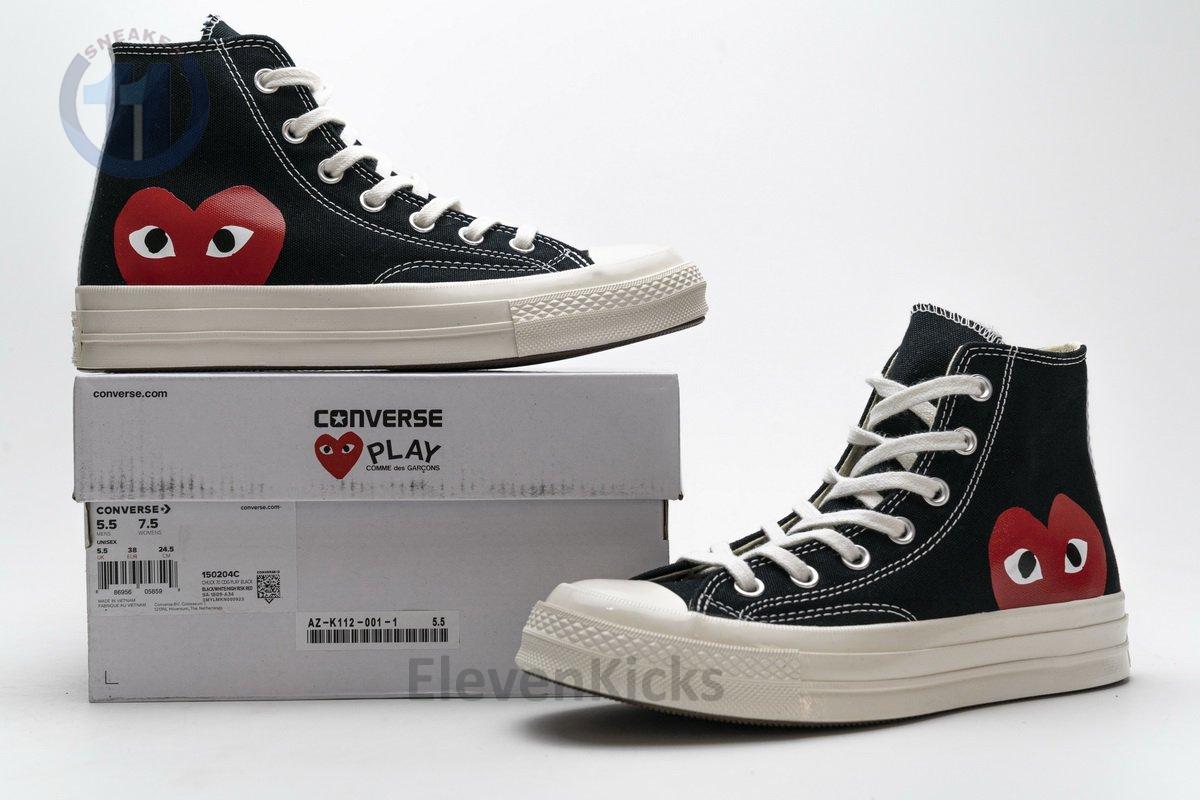 150204C CDG Play x Converse Chuck Taylor All Star 70 High Top