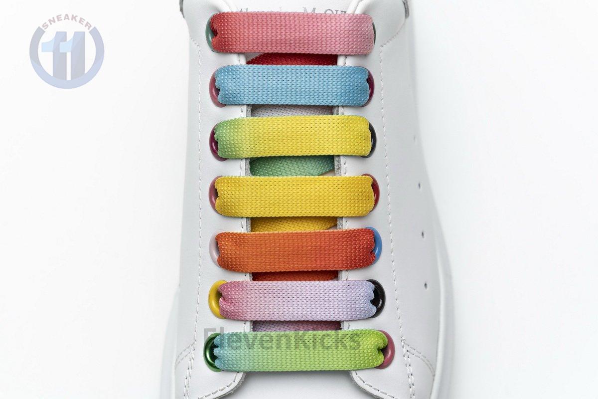 462214 WHGP7 9001 Alexander McQueen Sneaker White Rainbow