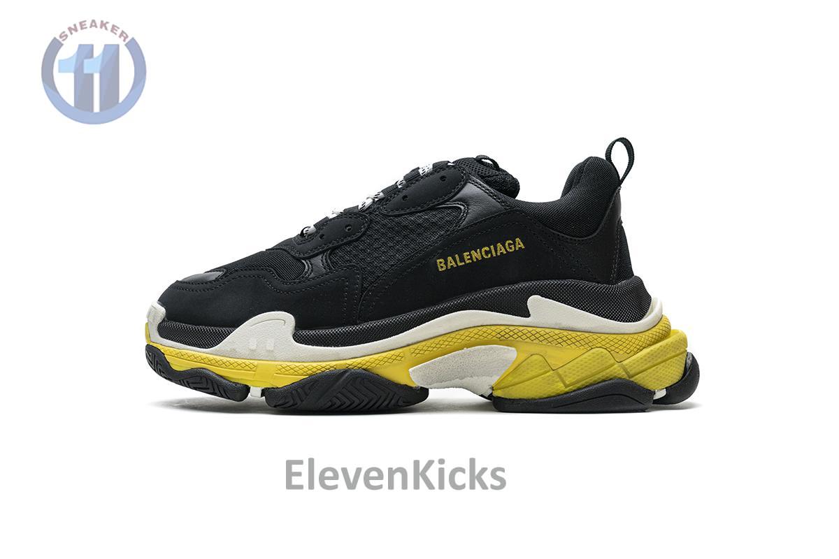 483513 w06e1 1078 Ba*len*cia*ga triple s black yellow