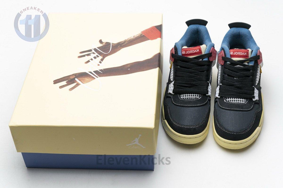 DC9533-001 Union LA x Air Jordan 4 Retro SP Off Noir Black