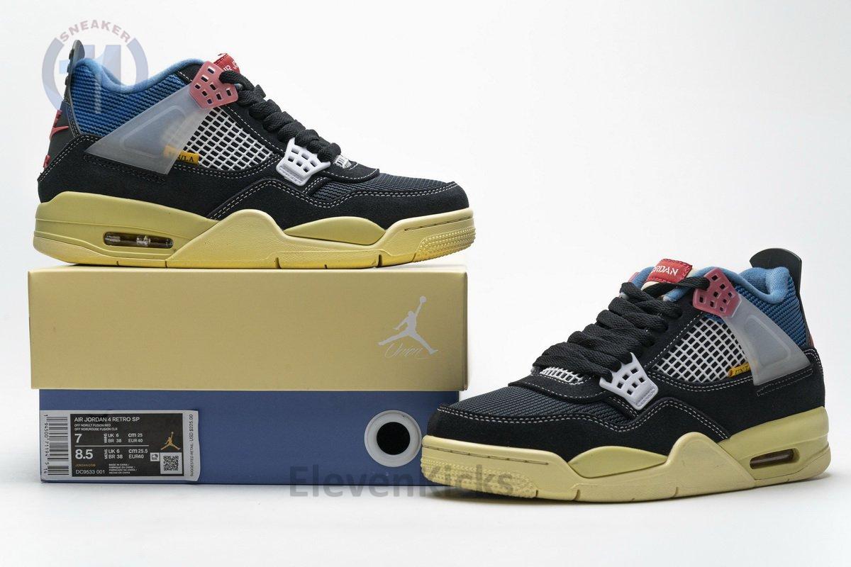 DC9533-001 Union LA x Air Jordan 4 Retro SP Off Noir Black