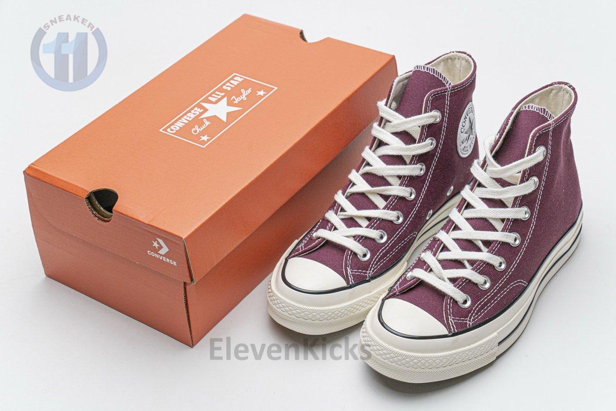 162051C Converse Chuck 70 HI Dark Burgundy Black Egret