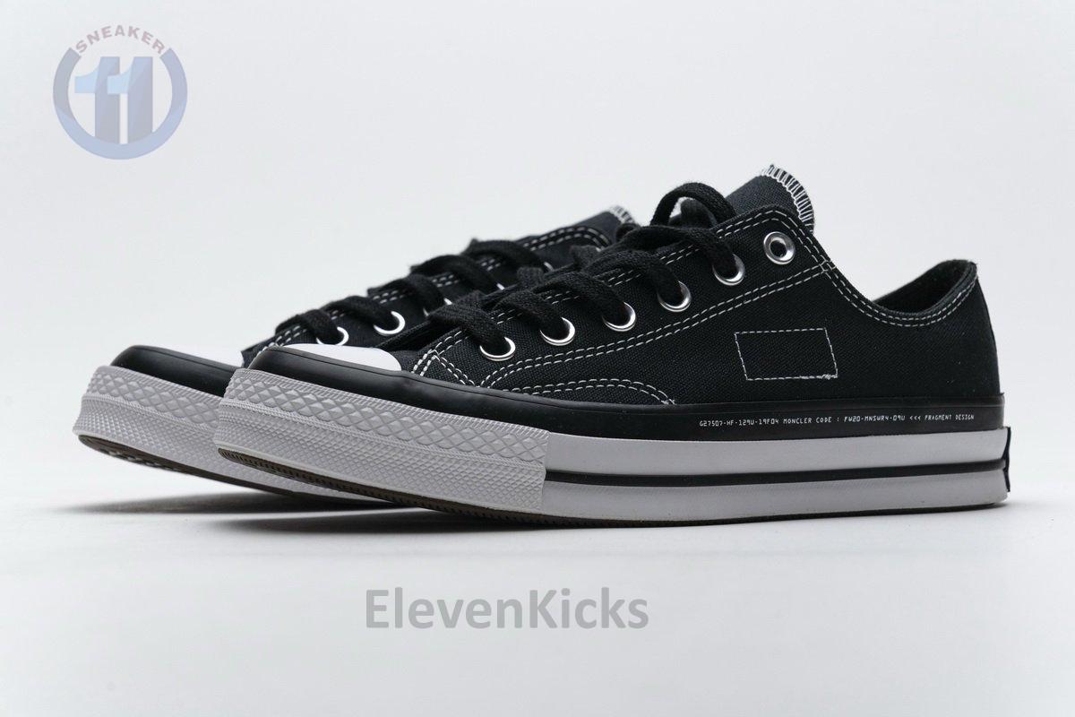 161209C Fragment x Moncler Converse CTAS LIFT OX Black White