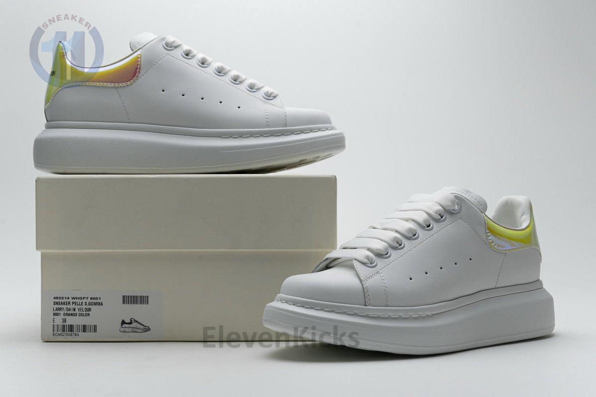 462214 WHGP7 9001 Alexander McQueen Sneaker White Orange Laser