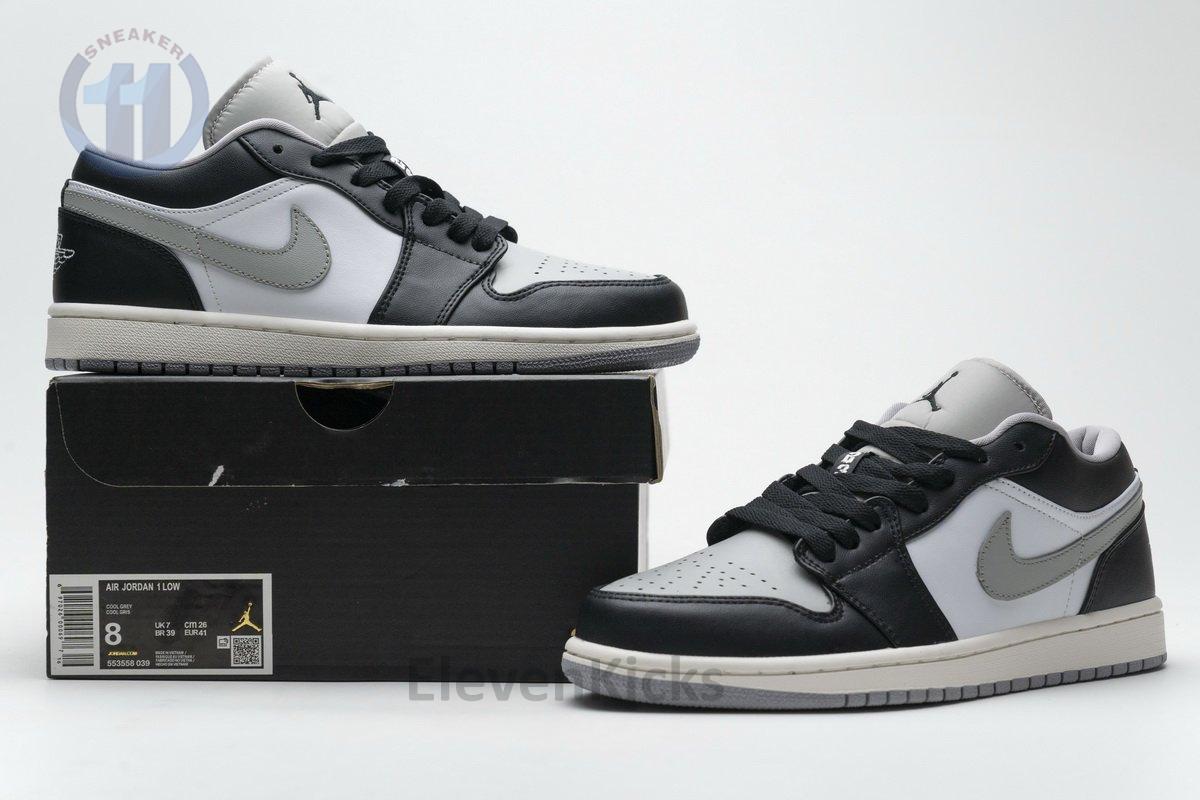 553558-039 Air Jordan 1 Low Light Smoke Grey