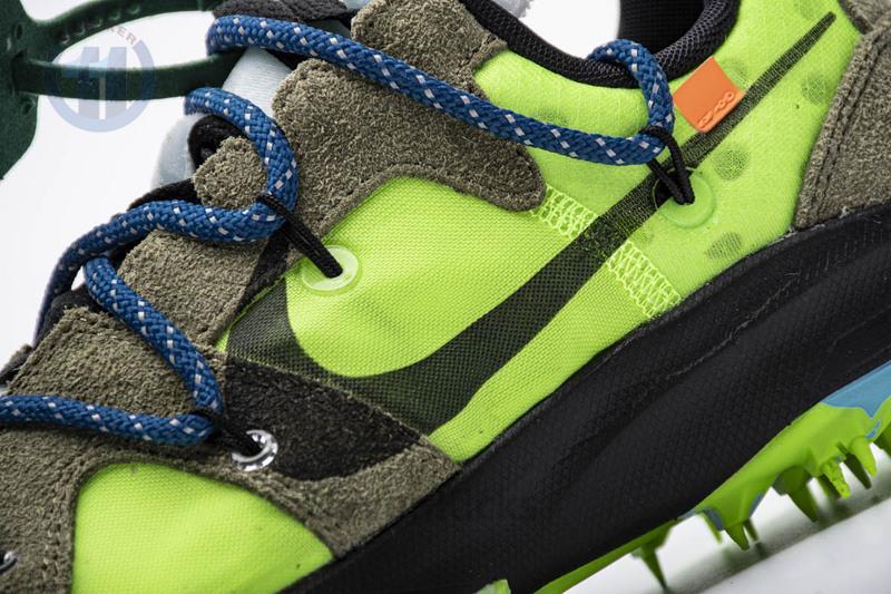 OFF WHITE X Nike Zoom Terra Kiger 5 White Electric Green CD8179-300