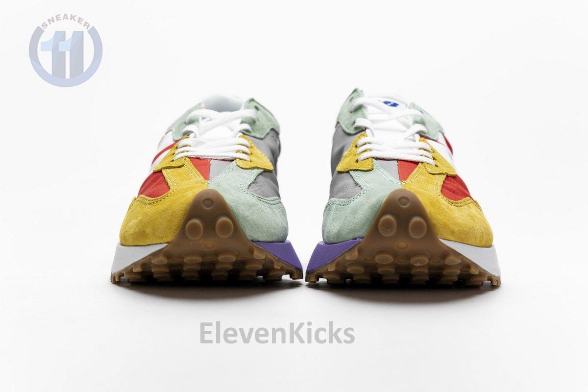 NB327LAB New Balance White Red Yellow