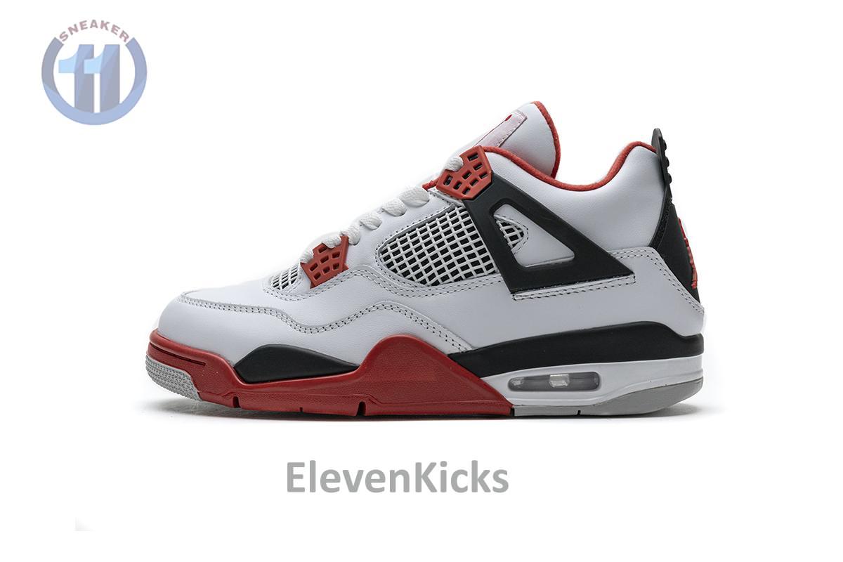 308497-110 Air Jordan 4 Retro Fire Red