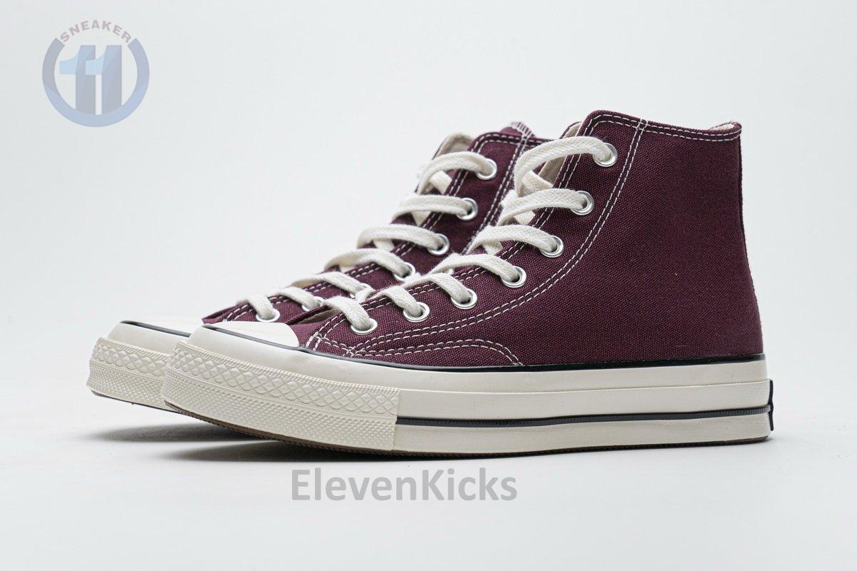 162051C Converse Chuck 70 HI Dark Burgundy Black Egret
