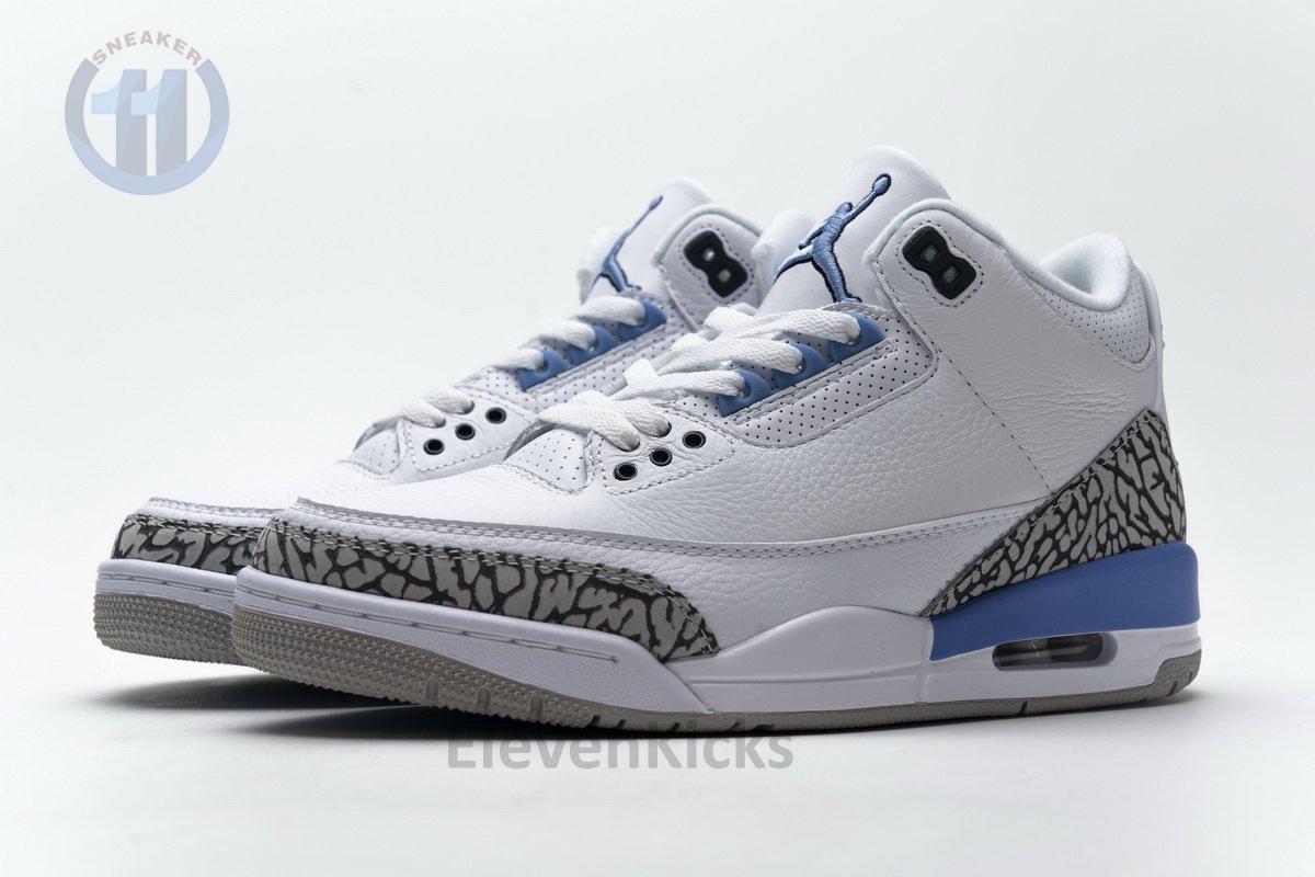 CT8532-104 Air Jordan 3 ‘UNC’