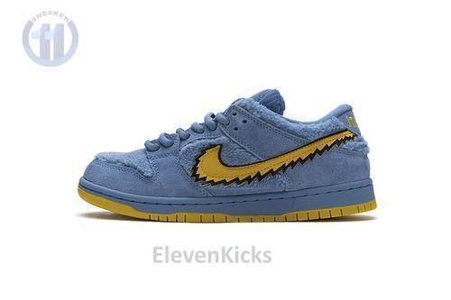 CJ5378-400 Grateful Dead x Nike SB Dunk Low Pro QS“ Blue Bear”
