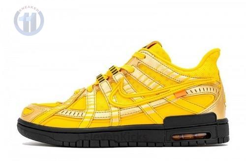 CU6015-700 OFF White x Nike Air Rubber Dunk “University Gold”