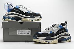 541624 w06e2 7080 Ba*len*cia*ga triple s black grey blue