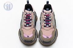 490672 w09o5 1036 Ba*len*cia*ga triple s grey pink
