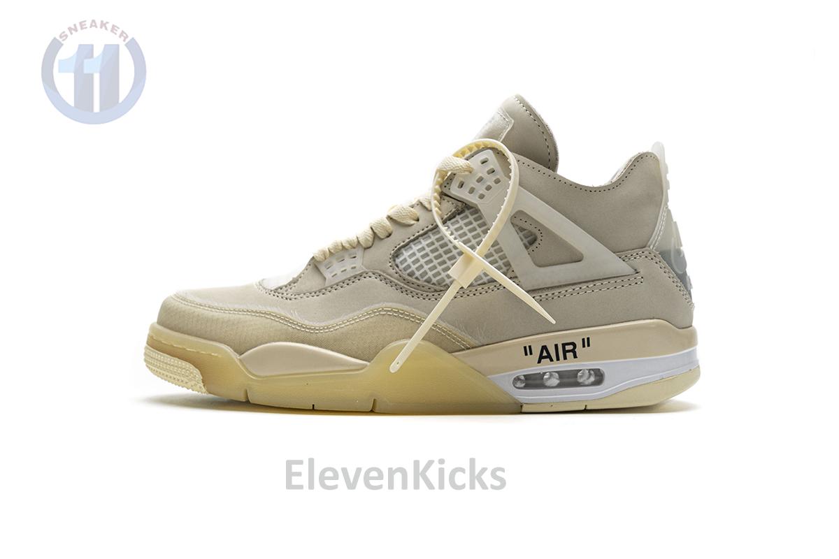 OFF White x Air Jordan 4 Sail