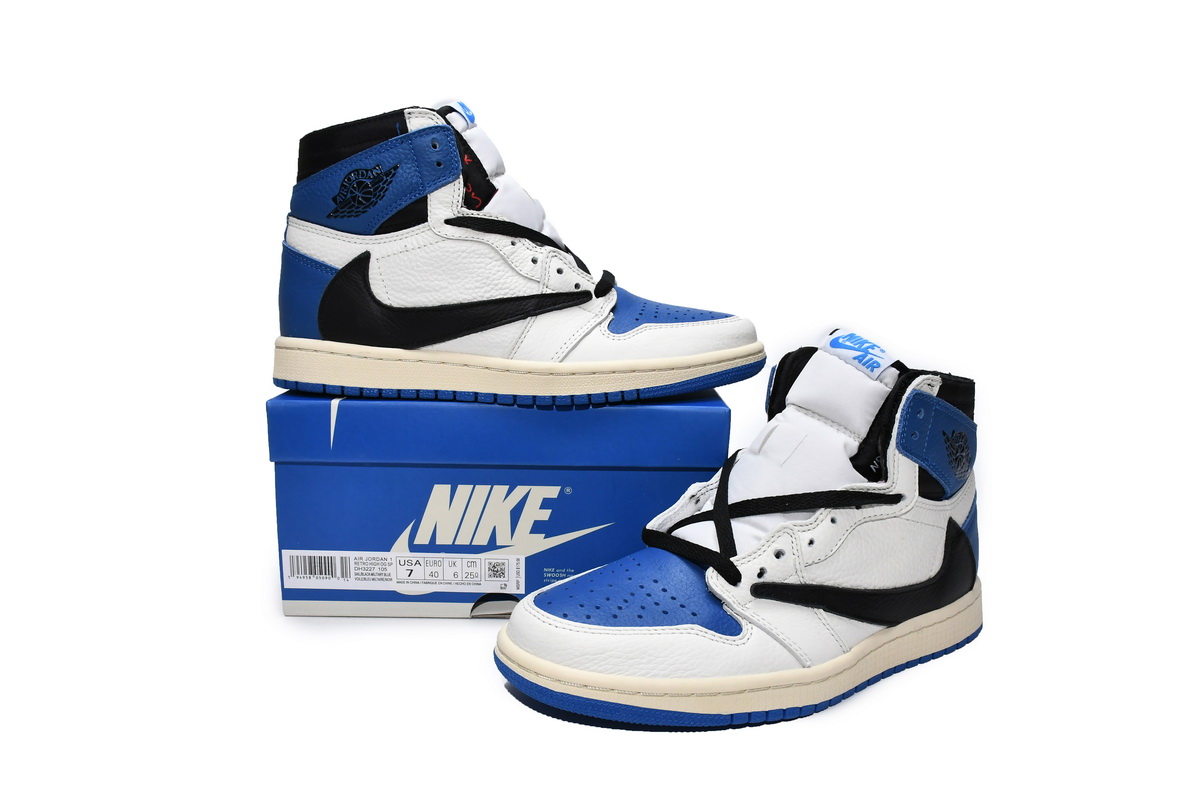 DH3227-105 Fragment x Travis Scott x Air Jordan 1 High OG Military