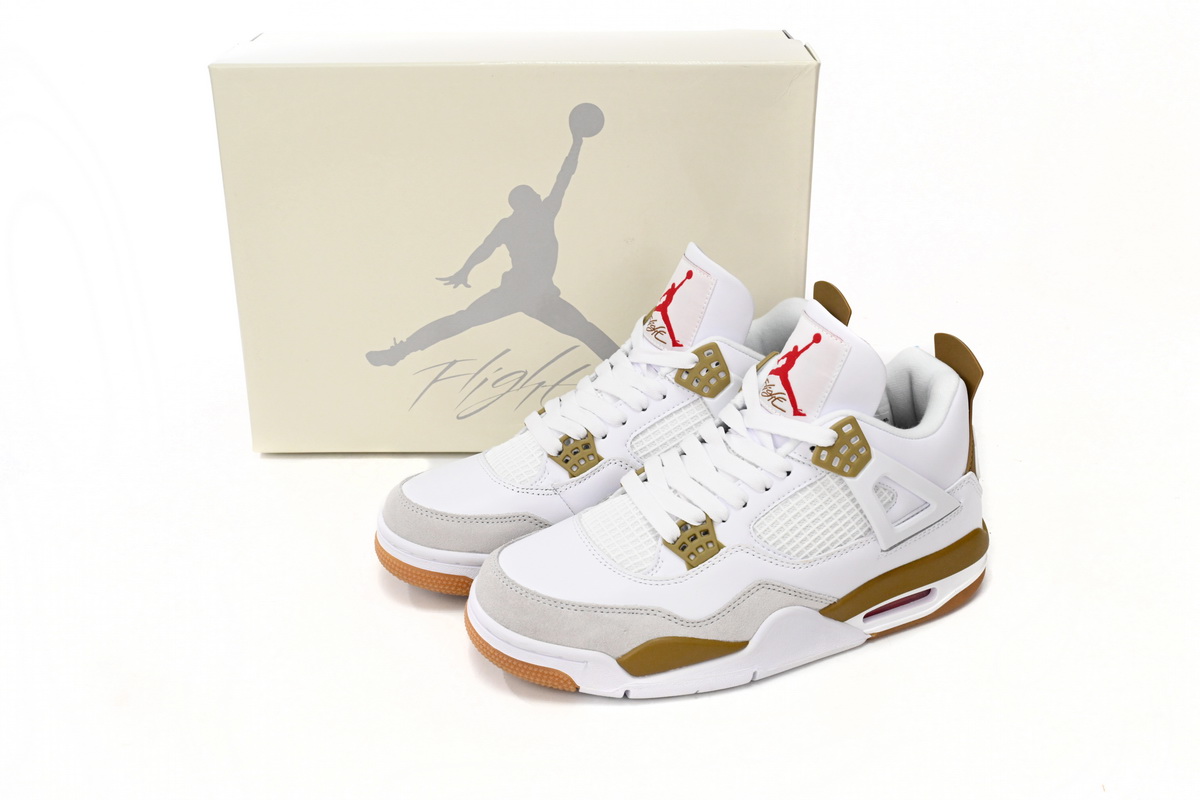 Nike SB x Air Jordan 4 White Brown