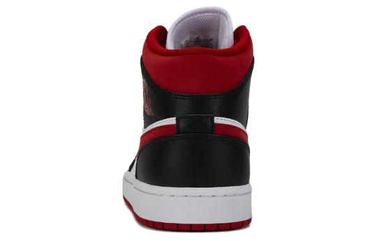 Air Jordan 1 Mid ‘Black White Gym Red’