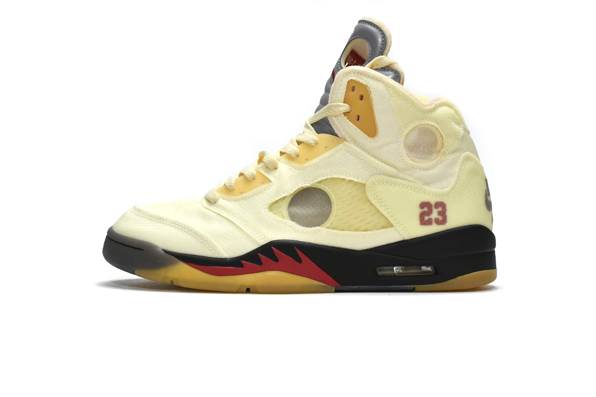 OFF-WHITE X AIR JORDAN 5 RETRO SP ‘SAIL’